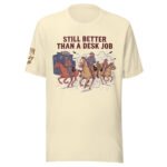 Frontier Rogue Still Better Than a Desk Job western graphic tee in Natural