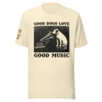 Frontier Rogue Good Dogs Love Good Music western graphic tee in Natural