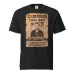 Frontier Rogue Frank James western graphic tee in Black