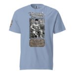 Frontier Rogue Theodore Roosevelt western graphic tee in Washed Denim
