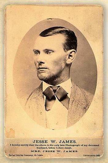 Historical photo of outlaw Jesse James