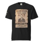 Frontier Rogue Frank James western graphic tee in Black